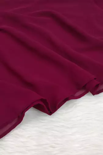 Ana light weight breathable soft georgette burgundy hijab