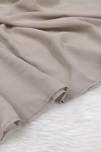 Ana light weight breathable soft georgette beige hijab