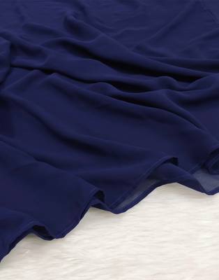 Ana light weight breathable soft georgette blue hijab 3