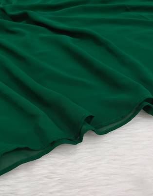 Ana light weight breathable soft georgette forest green hijab 3