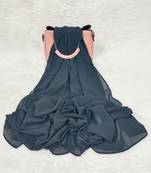 Ana light weight breathable soft georgette navy blue hijab