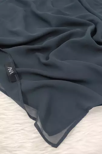 Ana light weight breathable soft georgette navy blue hijab