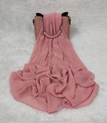 Ana light weight breathable soft georgette peach hijab