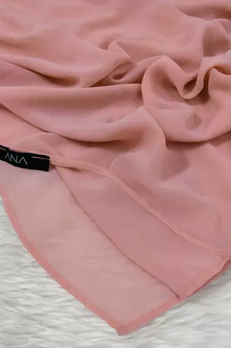 Ana light weight breathable soft georgette peach hijab