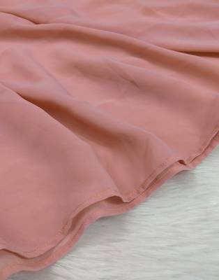 Ana light weight breathable soft georgette peach hijab 3