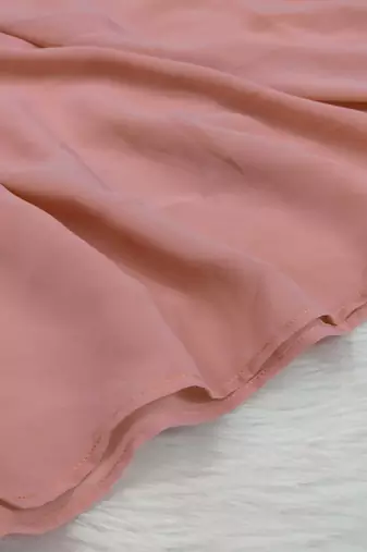 Ana light weight breathable soft georgette peach hijab