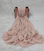 Ana light weight breathable soft georgette peachish cream hijab