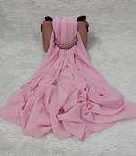 Ana light weight breathable soft georgette pink hijab