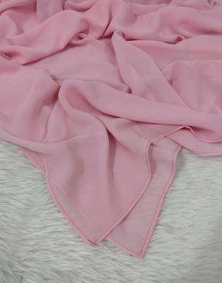 Ana light weight breathable soft georgette pink hijab 2