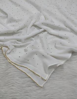 Ana crystal edge white hijab 2