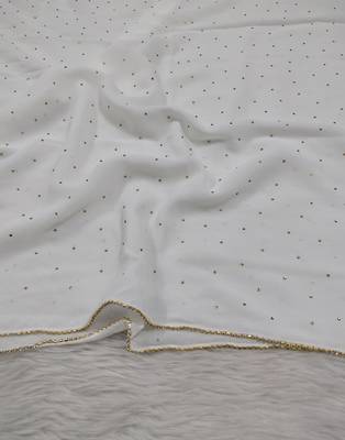 Ana crystal edge white hijab 3