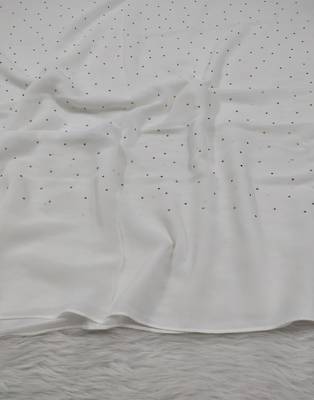 Ana crystal edge white hijab 4