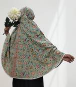 Ana women's namaz makhna cotton floral print mint green hijab