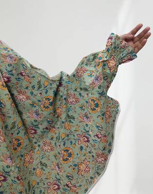 Ana floral mint green cotton namaz makhna 2