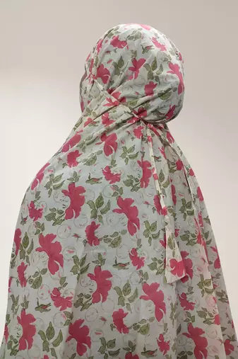 Ana pink hibiscus cotton namaz makhna