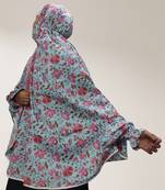 Ana saturn floral sky blue cotton namaz makhna