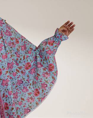Ana saturn floral sky blue cotton namaz makhna 4