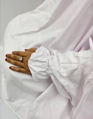 Ana white cotton namaz makhna 3