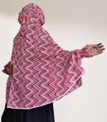 Ana pink zig zag cotton namaz makhna