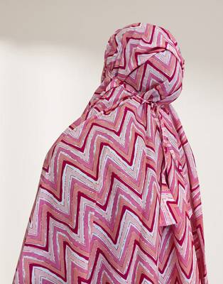 Ana pink zig zag cotton namaz makhna 3