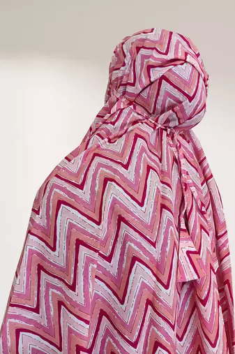 Ana pink zig zag cotton namaz makhna