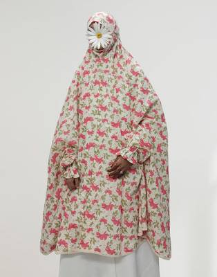 Ana pink hibiscus cotton namaz makhna 1
