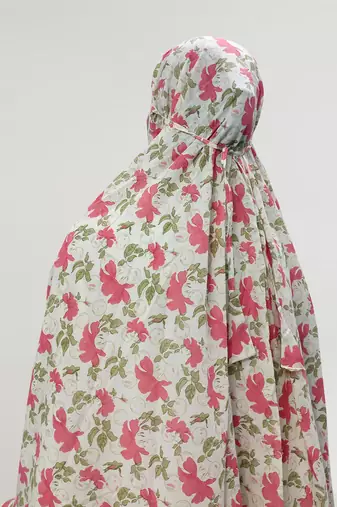 Ana pink hibiscus cotton namaz makhna