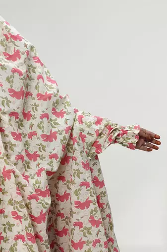 Ana pink hibiscus cotton namaz makhna