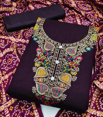 Banarasi meenakari jacquard dress material suit for women 2