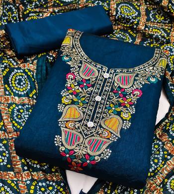 Banarasi meenakari jacquard dress material suit for women 2