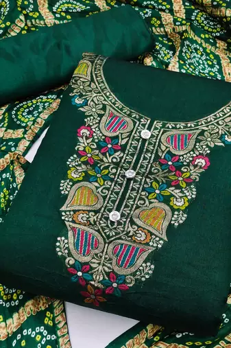 Banarasi meenakari jacquard dress material suit for women