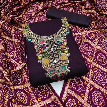 Banarasi meenakari jacquard dress material suit for women 1