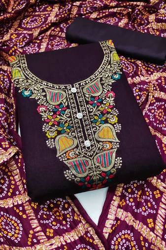 Banarasi meenakari jacquard dress material suit for women