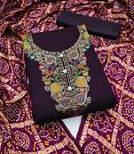 Banarasi meenakari jacquard dress material suit for women