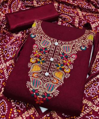 Banarasi meenakari jacquard dress material suit for women 2