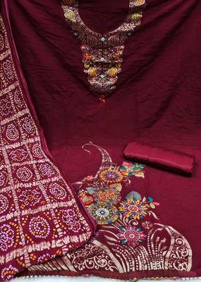 Banarasi meenakari jacquard dress material suit for women 3