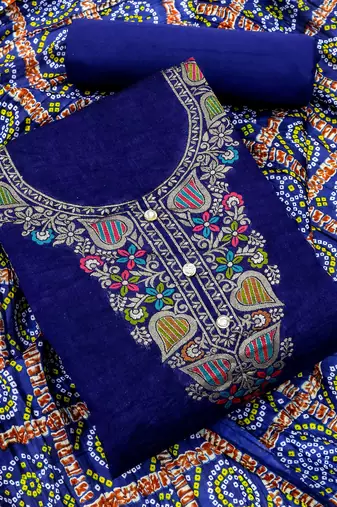 Banarasi meenakari jacquard dress material suit for women