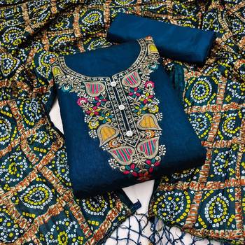 Banarasi meenakari jacquard dress material suit for women 1
