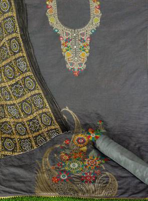 Banarasi meenakari jacquard dress material suit for women 2