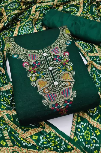 Banarasi meenakari jacquard dress material suit for women