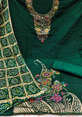 Banarasi meenakari jacquard dress material suit for women 3