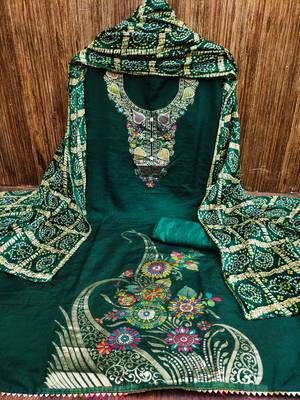 Banarasi meenakari jacquard dress material suit for women 4