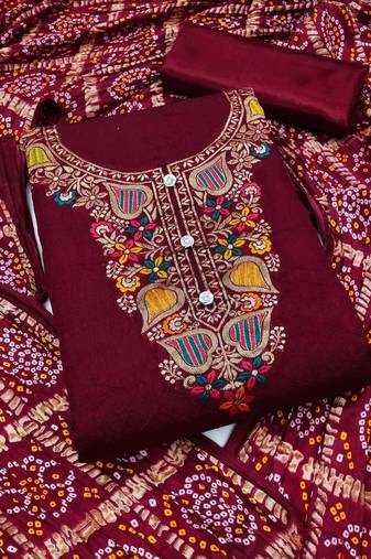 Banarasi meenakari jacquard dress material suit for women