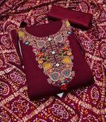 Banarasi meenakari jacquard dress material suit for women
