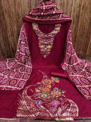 Banarasi meenakari jacquard dress material suit for women 4
