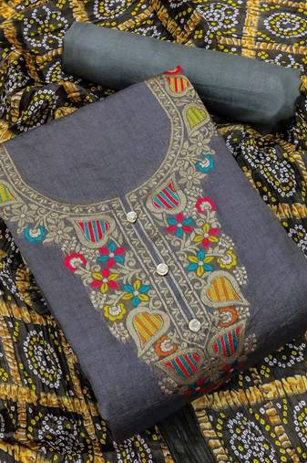 Banarasi meenakari jacquard dress material suit for women