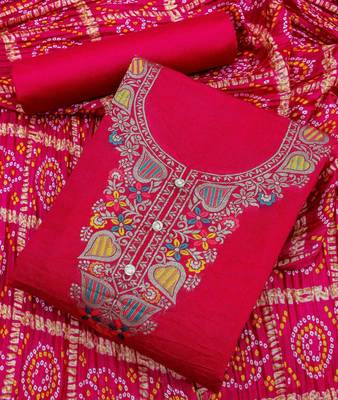 Banarasi meenakari jacquard dress material suit for women 3