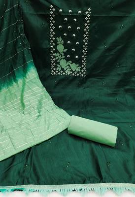 Coco silks top with cotton bottom dress material suit for women 3