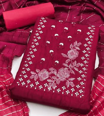 Coco silks top with cotton bottom dress material suit for women 2