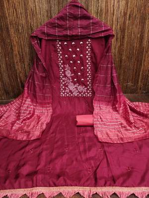 Coco silks top with cotton bottom dress material suit for women 4